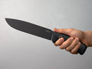 Boker Plus Komondor Fixed Knife 7.63" SK5 Carbon Steel Blade Black G10 Handle.