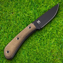 Boker Plus Little Rock Fixed Knife 4.13" SK-85 Steel Blade Green Micarta Handle.