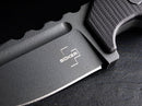 Boker Plus Little Dvalin Fixed Knife 3.13" D2 Tool Steel Blade Black G10 Handle.