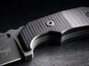 Boker Plus Little Dvalin Fixed Knife 3.13" D2 Tool Steel Blade Black G10 Handle.