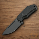 Boker Plus Little Dvalin Fixed Knife 3.13" D2 Tool Steel Blade Black G10 Handle.