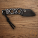 Boker Plus Kazhan Fixed Knife 2.25" D2 Tool Steel Blade Black Stainless Handle
