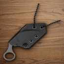 Boker Plus Bad Moon Fixed Knife 2.5" D2 Tool Steel Blade One-piece construction.