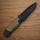 Boker Plus Desertman Fixed Knife 4.5" 12C27 Sandvik Steel Blade Brown TPR Handle