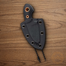 Boker Plus Gnome Fixed Knife 2.13" D2 Tool Steel Blade Black Micarta Handle