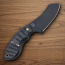 Boker Plus Rhino Fixed Knife 3" D2 Tool Steel Blade Black Micarta Handle
