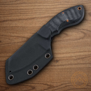 Boker Plus Rhino Fixed Knife 3" D2 Tool Steel Blade Black Micarta Handle