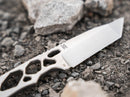 Boker Plus Superlight Fixed Knife 2.88" D2 Tool Steel Blade Stainless Handle.