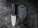 Boker Plus W1 Fixed Knife 3.75" VG-10 Steel Blade Black G10 Handle.