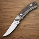 Boker Plus Cowboy Fixed Knife 2 7/8" 440C Steel Blade Stag Bone Handle
