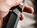 Boker Plus Thicker Clipper Fixed Knife 2.13" D2 Tool Steel Blade Brown Micarta Handle
