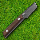 Boker Plus Thicker Clipper Fixed Knife 2.13" D2 Tool Steel Blade Brown Micarta Handle