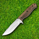 Boker Plus Fixed Knife 4.25" 14C28N Sandvik Steel Blade Walnut Handle
