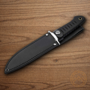 Boker Plus Sledgedog Fixed Knife 6.75" D2 Tool Steel Blade Black TPR Handle