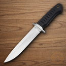 Boker Plus Sledgedog Fixed Knife 6.75" D2 Tool Steel Blade Black TPR Handle