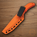 Boker Plus Guthook Fixed Knife 3.5" 440C Steel Blade Orange TPR Handle