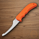 Boker Plus Guthook Fixed Knife 3.5" 440C Steel Blade Orange TPR Handle