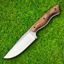 Boker Plus Overnighter Fixed Knife 4.5" D2 Tool Steel Blade Burl Wood Handle