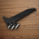 Boker Plus Mohican Tomahawk Set 5.25" 3Cr13 Stainless Axe Head 2.38 Cutting Edge Black cord wrapped Handle