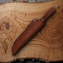 BPS Knives Camping Fixed Knife 4.25" Scandi Grind 5Cr14MoV Steel Full Tang Blade Walnut Handle