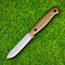 BPS Knives Compact Camping Fixed Knife 3.75" 1066 Steel Full Blade Walnut Handle