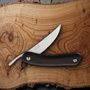 BPS Knives Friction Folding Knife 2.75" 5Cr14MoV Steel Blade Dark Oak Handle