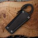 BPS Knives Kiridashi Neck Fixed Knife 1066 Carbon Steel Blade One Piece Construction