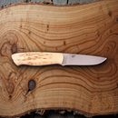Brisa Trapper 95 Knife 3.75" Elmax Steel Full Tang Blade Curly Birch Handle