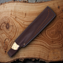 Brisa Trapper 95 Knife 3.75" Elmax Steel Full Tang Blade Curly Birch Handle