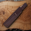 Brisa Trapper 95 Knife 3.75" Elmax Steel Scandi Grind Blade Curly Birch Handle