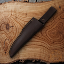 Brisa Trapper 95 Knife 3.75" Elmax Steel Scandi Grind Blade Green Micarta Handle