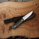 Brisa Trapper 95 Knife 3.75" Elmax Steel Scandi Grind Blade Green Micarta Handle