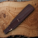 Brisa Trapper 115 Knife 4.5" Elmax Steel Flat Grind Blade Curly Birch Handle