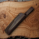 Brisa Trapper 115 Knife 4.5" Elmax Steel Full Tang Blade Green Micarta Handle
