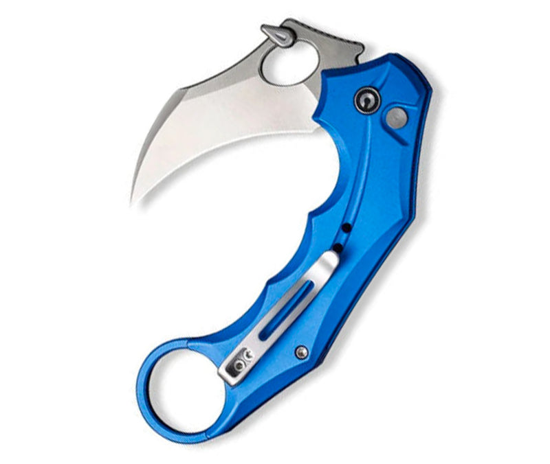Civivi Incisor II Linerlock Folding Knife 2" Nitro-V Steel Karambit Blade Blue Aluminum Handle 16016B2 -Civivi - Survivor Hand Precision Knives & Outdoor Gear Store