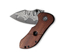 Civivi Gordo Linerlock Folding Knife 2.5" Damascus Steel Drop Point Blade Guibourtia Wood Handle 22018CDS1 -Civivi - Survivor Hand Precision Knives & Outdoor Gear Store
