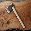 BR Rinaldi Milano Axe 6.25" Spring Steel Head 4.75" Cutting Edge Wood Handle