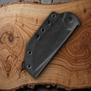 Bestech Knives Lignum Artis Fixed Knife 4.75" AUS-8 Steel Blade Black Smooth G10 Handle