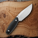 Bestech Knives Lignum Artis Fixed Knife 4.75" AUS-8 Steel Blade Black Smooth G10 Handle