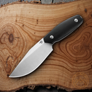 Bestech Knives Lignum Artis Fixed Knife 4.75" AUS-8 Steel Blade Black Smooth G10 Handle
