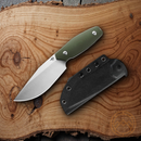 Bestech Knives Lignum Arits Fixed Knife 4.75" AUS-8 Steel Blade OD Green G10 Handle