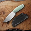 Bestech Knives Lignum Artis Fixed Knife 4.75" AUS-8 Steel Blade Jade G10 Handle