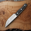 Bestech Knives Heidi Blacksmith 2 Fixed Knife 4" S35VN Steel Blade Black Sculped Carbon Fiber Handle