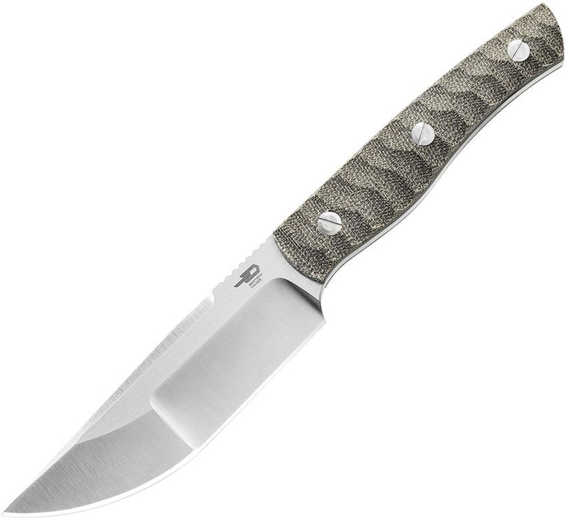 Bestech Knives Heidi Blacksmith 2 Fixed Knife 4" S35VN Steel Full Tang Blade Green Canvas Micarta Handle F04C -Bestech Knives - Survivor Hand Precision Knives & Outdoor Gear Store