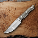 Bestech Knives Heidi Blacksmith 2 Fixed Knife 4" S35VN Steel Blade Green Canvas Micarta Handle