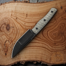 Bestech Knives Heidi Blacksmith 2 Fixed Knife 4" S35VN Steel Blade Green Canvas Micarta Handle