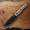 Bestech Knives Heidi Blacksmith 2 Fixed Knife 4" S35VN Steel Blade Green Canvas Micarta Handle