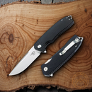 Bestech Knives Lion Folding Knife 3.5" D2 Tool Steel Blade Black G10 Handle G01A