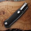 Bestech Knives Swordfish Liner Folding Knife 4" D2 Tool Steel Blade Black G10 Handle