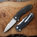 Bestech Knives Warwolf Folding Knife 3.5" D2 Tool Steel Blade Black G10 Handle